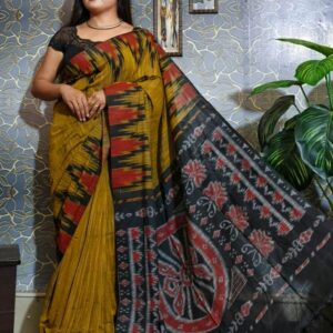 Bomkai Bliss – Traditional Red with Tribal Touch