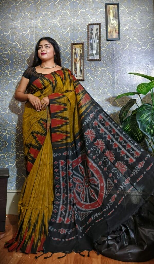 Bomkai Bliss – Traditional Red with Tribal Touch